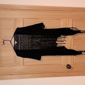 Women's One World Black Cardigan. Size XS.